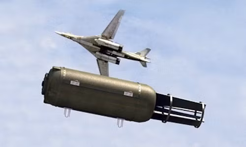 Nga ném FOAB tiêu diệt khủng bố tại Syria. Ảnh: ITN