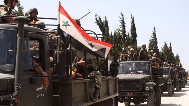 Lực lượng thân chính phủ Syria. Ảnh: ITN