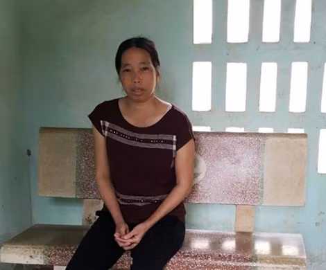 Chị Trình tại Trại tạm giam Công an tỉnh Phú Thọ.