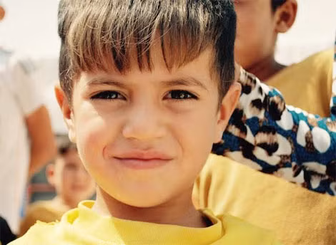 Cậu bé Farhad Naifg, tới từ Sinjar, đã sống tại trại Sharia được hơn một năm.