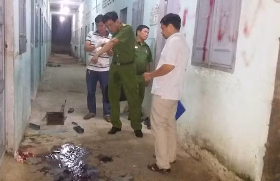 Hiện trường xảy ra vụ án.