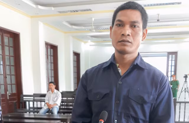 Bị cáo Kiên Ngọc Minh Tiến tại tòa.