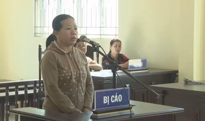 Bị cáo Phương tại phiên tòa.