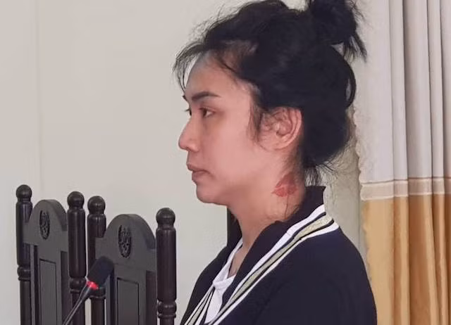 Bị cáo Khang tại phiên tòa.