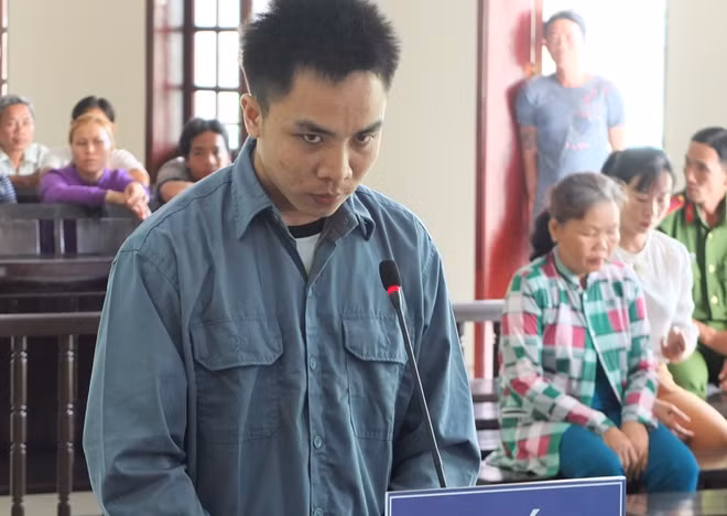 Bị cáo tại phiên toà.