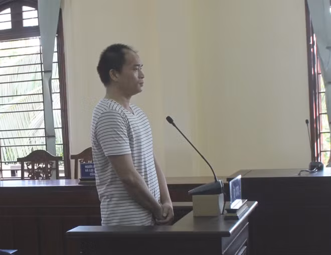Bị cáo tại phiên toà.