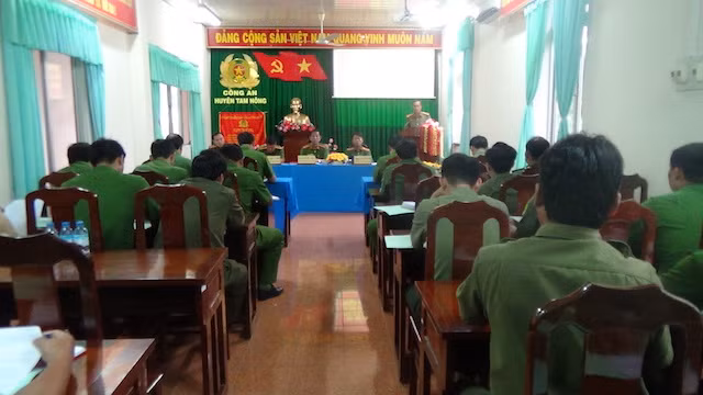Hội nghị sơ kết công tác phối hợp đảm bảo an ninh trật tự địa bàn giáp ranh.