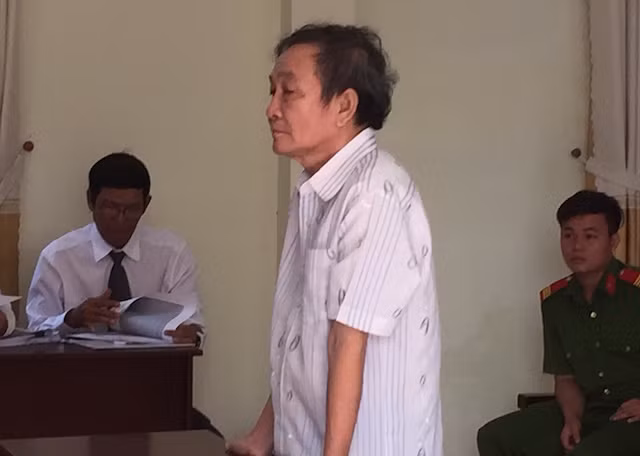 Bị cáo tại phiên tòa.