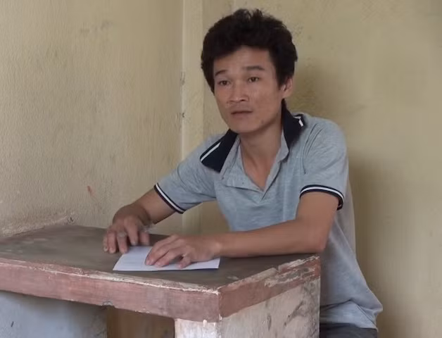 Nghi phạm tại cơ quan điều tra.