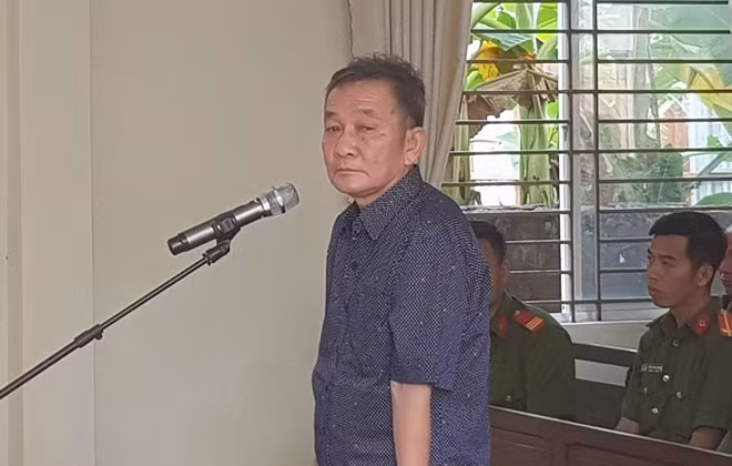 Bị cáo tại phiên tòa.