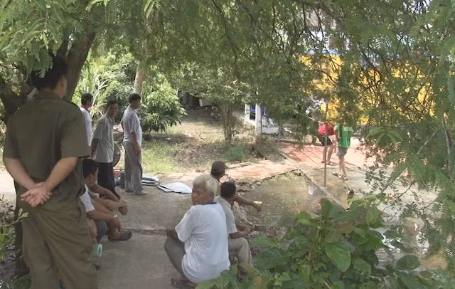 Hiện trường nạn nhân bị điện giật.