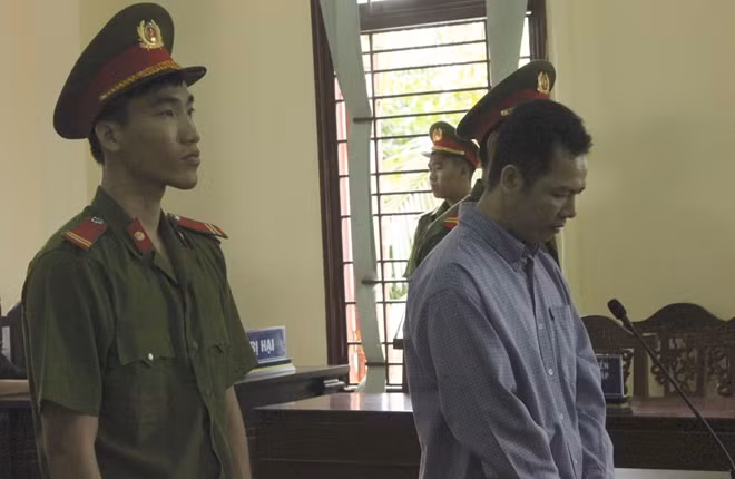 Bị cáo tại phiên tòa.