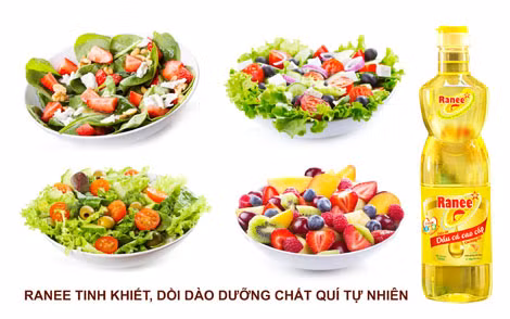 Dầu cá cao cấp Ranee trộn Salad. Dầu cá cao cấp Ranee trộn Salad.
