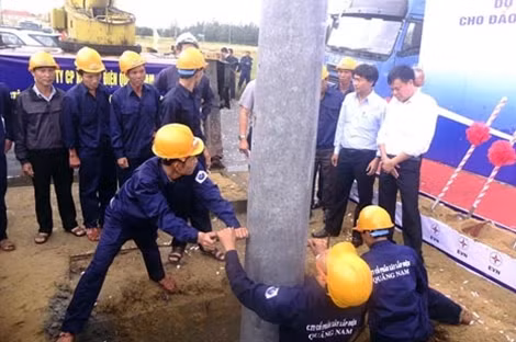 Dự án Cấp điện lưới quốc gia cho đảo Cù Lao Chàm, tỉnh Quảng Nam bằng cáp ngầm chính thức được khởi công.