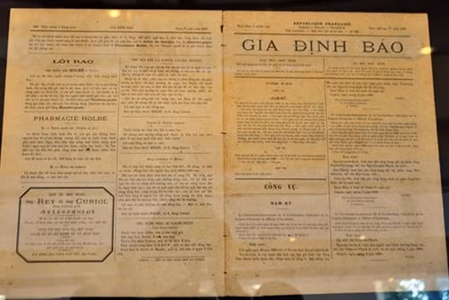 “Gia Định báo” – một trong những tờ báo đầu tiên của Việt Nam.