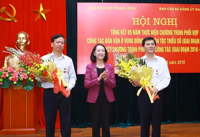Ban Dân vận Trung ương trao kỷ niệm chương vì sự nghiệp Dân vận cho Ban Cán sự đảng Uỷ ban Dân tộc