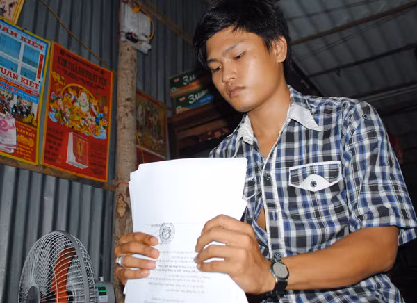 Anh Tô Văn Trọng, người được Viện KSND tỉnh Cà Mau xin lỗi vì bị oan sai.