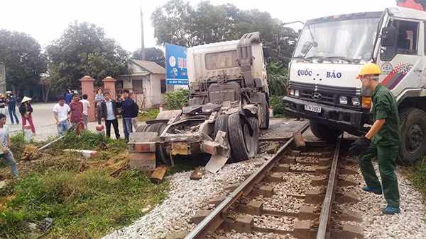 Hiện trường vụ tai nạn.