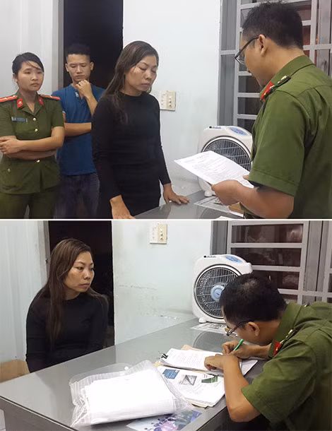Cơ quan điều tra đọc lệnh bắt đối tượng Phương.