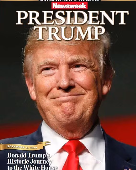 Bìa ấn bản in hình ông Trump cho số ra tuần sau.