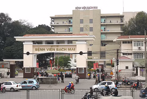 Bệnh viện Bạch Mai, nơi xảy ra vụ án.