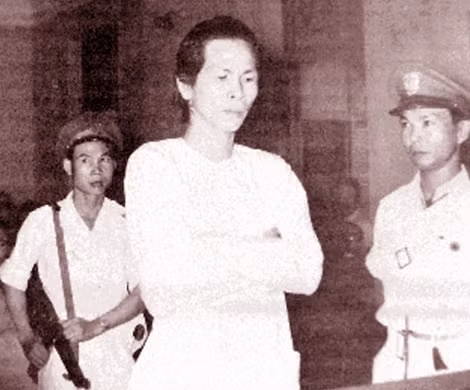 Ba Cụt tại phiên tòa quân sự đặc biệt của chính quyền Ngô Đình Diệm.