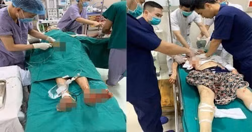 Các nạn nhân được cấp cứu tại bệnh viện. Các nạn nhân được cấp cứu tại bệnh viện.