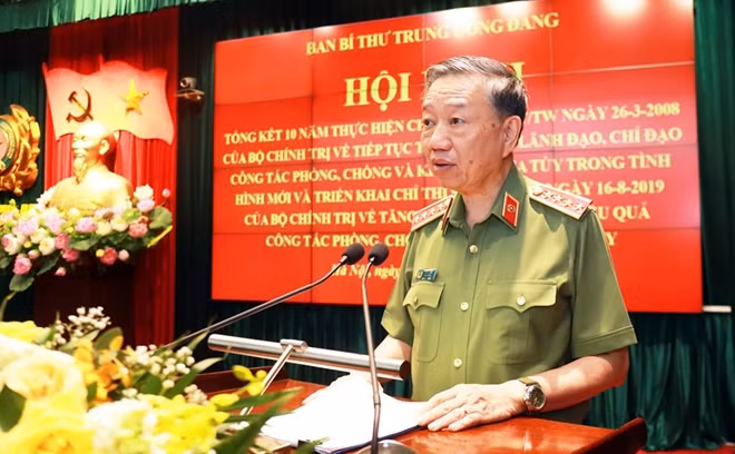 Bộ trưởng Tô Lâm phát biểu khai mạc hội nghị.