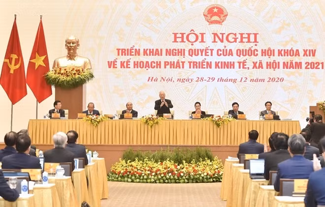 Tổng Bí thư, Chủ tịch nước Nguyễn Phú Trọng dự hội nghị.