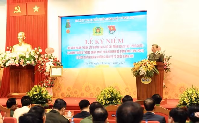 Bộ trưởng Tô Lâm phát biểu tại lễ kỷ niệm.