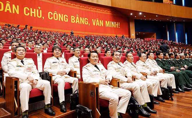 Đoàn đại biểu Đảng bộ Công an Trung ương dự Đại hội.