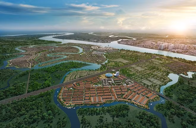 Aqua City với quy mô hơn 600 ha được phát triển theo mô hình sinh thái thông minh với tiện ích nội khu hoàn chỉnh như trường học, bệnh viện, trung tâm thương mại, bến du thuyền…