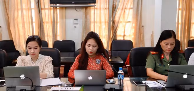 Các PV, BTV Báo CAND tại buổi toạ đàm