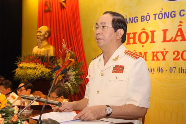 Bộ trưởng Trần Đại Quang phát biểu tại Đại hội. Ảnh Việt Hưng.