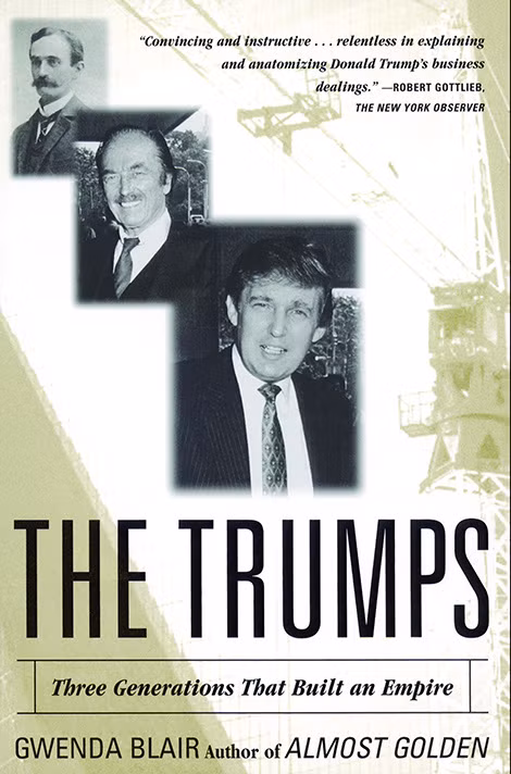 Bìa cuốn sách viết về ba thế hệ Trump. Bìa cuốn sách viết về ba thế hệ Trump.