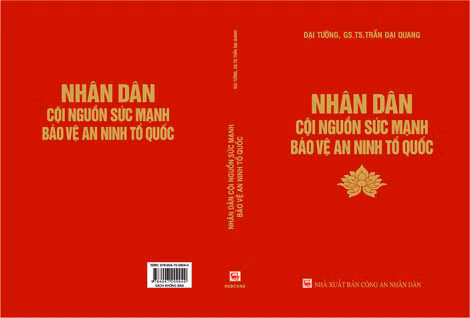 Bìa cuốn sách “Nhân dân cội nguồn sức mạnh bảo vệ ANTQ”.