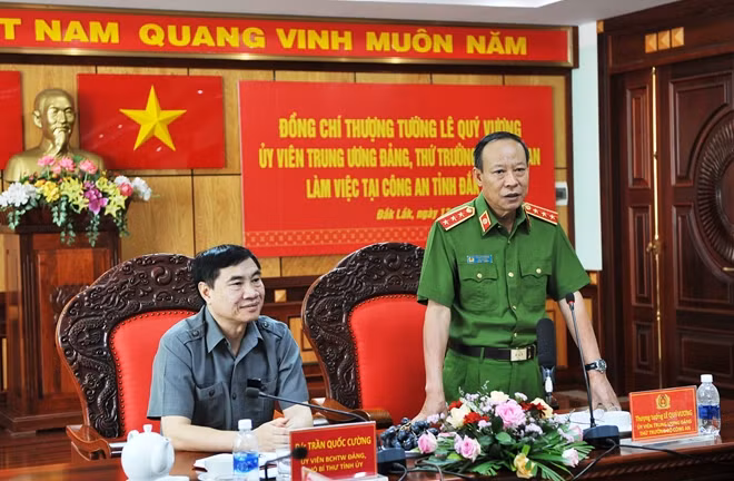 Thứ trưởng Lê Quý Vương phát biểu chỉ đạo tại buổi làm việc
