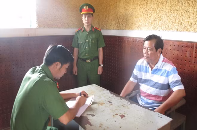 Trịnh Sướng khi mới bị bắt tại Cơ quan điều tra