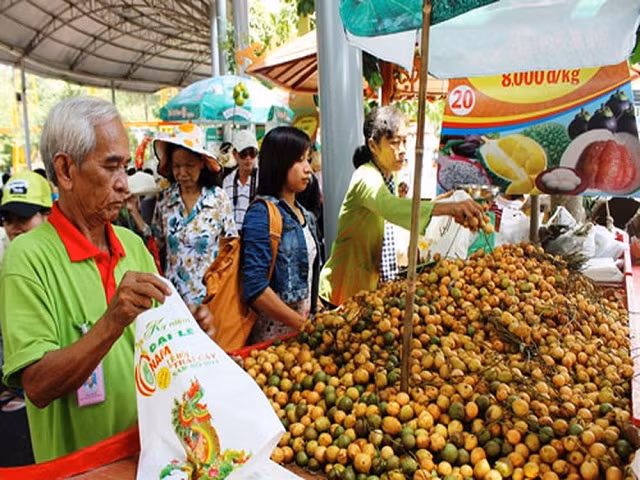 Một góc Lễ hội Trái cây Nam Bộ 2018.