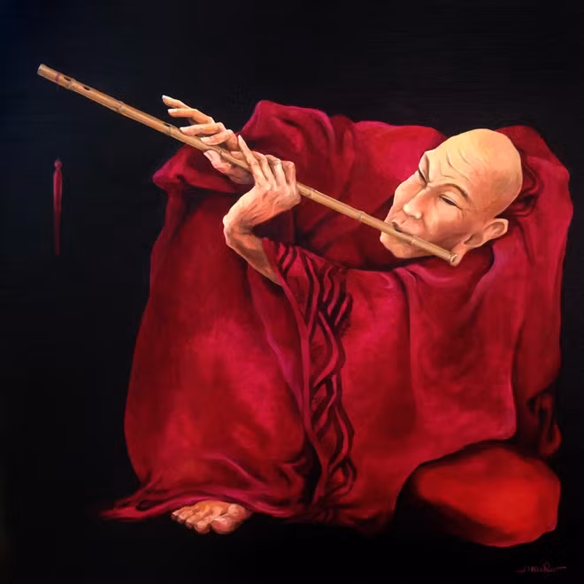 Tác phẩm "Sáo" của Nguyễn Tuấn.