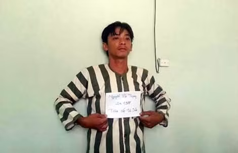 Đối tượng tại cơ quan Công an.