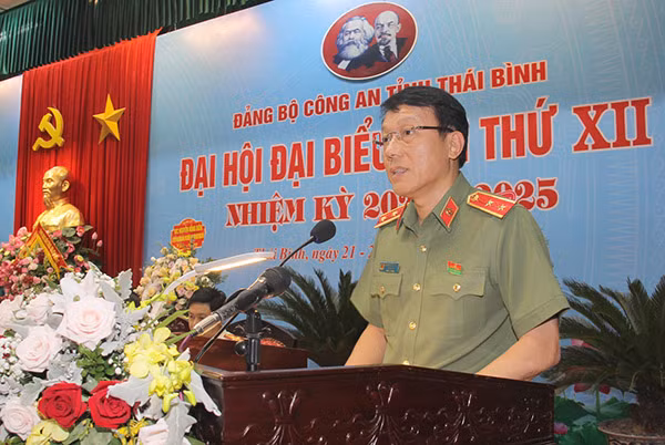 Thứ trưởng Lương Tam Quang phát biểu tại Đại hội.