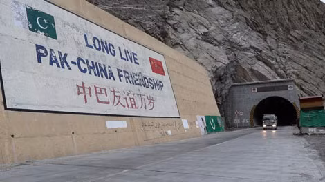 Lối vào đường hầm trên tuyến CPEC.