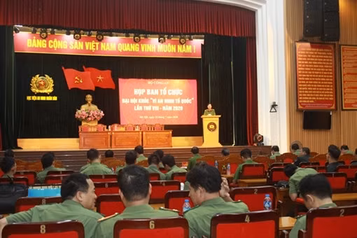 Họp Ban tổ chức và sơ duyệt Đại hội Khỏe “Vì An ninh Tổ quốc” lần thứ VIII