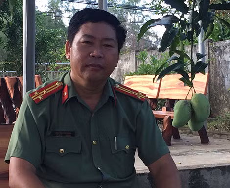 Thượng tá Nguyễn Văn Doãn - Phó trưởng Công an huyện đảo Cồn Cỏ.