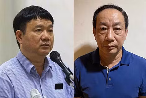 Bị can Đinh La Thăng và Nguyễn Hồng Trường.