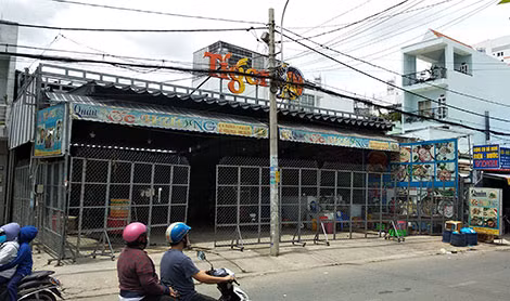 Quán ốc Hương, nơi xảy ra vụ đập phá.