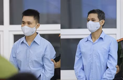 Các bị cáo được dẫn giải ra trước tòa.