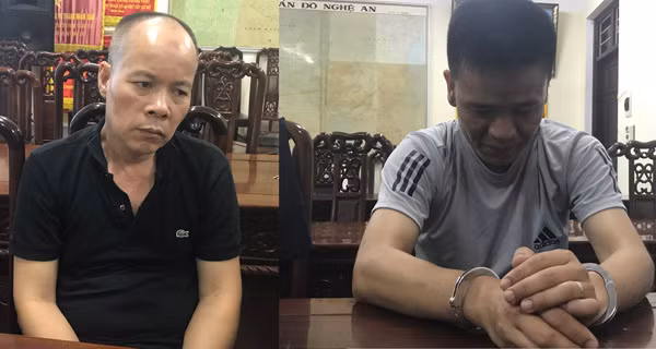 Nguyễn Văn Hùng (bên trái) và Nguyễn Hữu Cường.