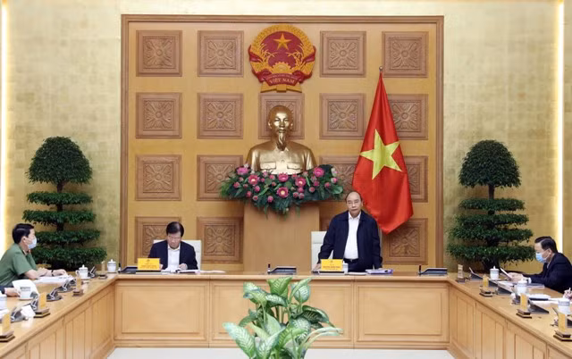 Thủ tướng Nguyễn Xuân Phúc phát biểu tại cuộc họp. Ảnh: TTXVN. Thủ tướng Nguyễn Xuân Phúc phát biểu tại cuộc họp. Ảnh: TTXVN.
